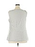 Ann Taylor LOFT 100% Polyester Gray Sleeveless Blouse Size XXL - photo 2
