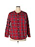 Old Navy 100% Cotton Red Long Sleeve Button-Down Shirt Size XXL - photo 1