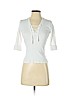 Laundry by Shelli Segal 100% Cotton White 3/4 Sleeve Top Size S - photo 1