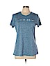 Nike 100% Polyester Blue Active T-Shirt Size L - photo 1