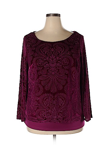 Roz & Ali Long Sleeve Blouse (view 1)