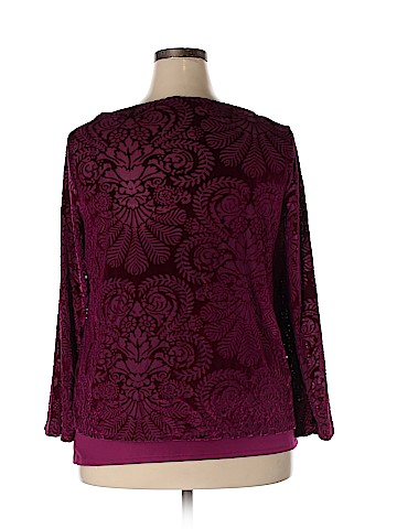Roz & Ali Long Sleeve Blouse (view 2)