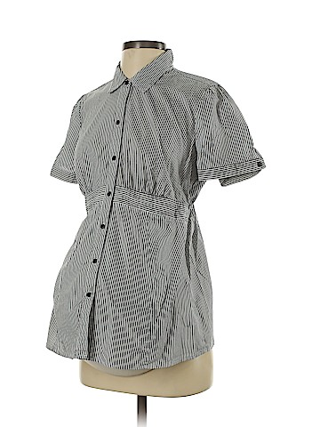 Motherhood Short Sleeve Button-Down Shirt (view 1)