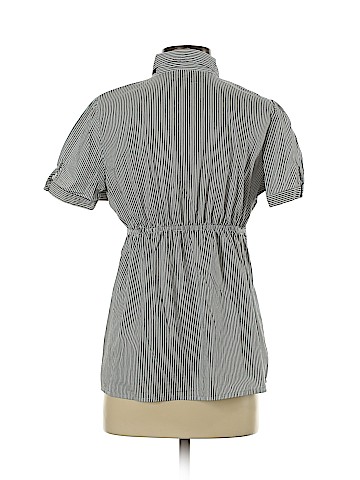 Motherhood Short Sleeve Button-Down Shirt (view 2)