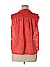 Kirra Orange Sleeveless Button-Down Shirt Size XL - photo 2