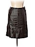 Kenar 100% Lambskin Brown Leather Skirt Size 14 - photo 1
