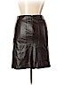 Kenar 100% Lambskin Brown Leather Skirt Size 14 - photo 2