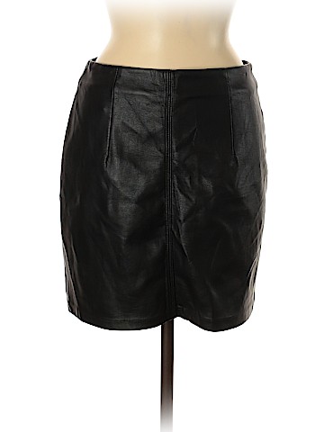 H&M Faux Leather Skirt (view 1)