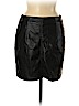 H&M 100% Polyester Black Faux Leather Skirt Size 8 - photo 1