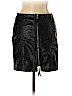 H&M 100% Polyester Black Faux Leather Skirt Size 8 - photo 2