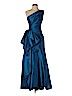 ML Monique Lhuillier 100% Polyester Blue Cocktail Dress Size 0 - photo 1