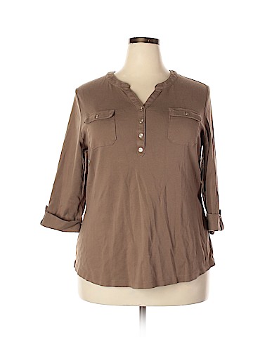 Karen Scott 3/4 Sleeve Top (view 1)