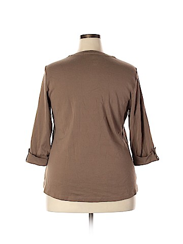 Karen Scott 3/4 Sleeve Top (view 2)