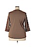 Karen Scott 100% Cotton Tan 3/4 Sleeve Top Size 2X - photo 2