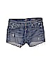 7 For All Mankind Blue Denim Shorts Size 25 waist - photo 1