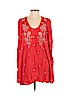 Free People 100% Rayon Red Casual Dress Size XS - photo 1