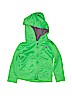 Under Armour 100% Polyester Solid Green Zip Up Hoodie Size 2T - photo 1