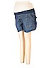 Announcements Maternity 100% Cotton Blue Denim Shorts Size 8 - 10 Maternity - photo 1