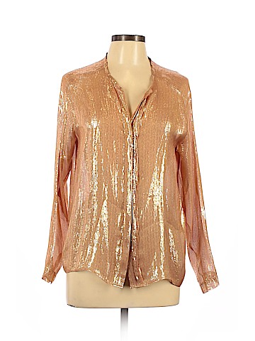 Pomandere Long Sleeve Silk Top (view 1)