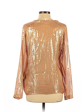 Pomandere Long Sleeve Silk Top (view 2)