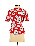 Monteau Red Short Sleeve Blouse Size S - photo 2