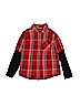Tony Hawk Plaid Red Long Sleeve Button-Down Shirt Size 5 - 6 - photo 1