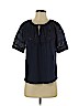 Lucky Brand Blue Short Sleeve Blouse Size S - photo 1