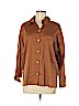 Zara Brown Long Sleeve Button-Down Shirt Size M - photo 1