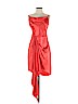 fleur du mal 100% Silk Red Cocktail Dress Size 8 - photo 1