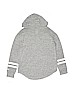 Justice 100% Polyester Solid Gray Pullover Hoodie Size 12 - photo 2