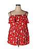 Torrid 100% Rayon Red Sleeveless Blouse Size 2X Plus (2) - photo 1
