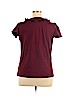 Chaps 100% Cotton Burgundy Short Sleeve Top Size 1X - photo 2