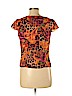 Donna Degnan 100% Polyester Orange Short Sleeve Blouse Size 8 - photo 2