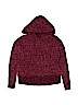 Justice 100% Polyester Burgundy Pullover Hoodie Size 14 - 16 - photo 1