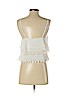 Lush 100% Polyester White Sleeveless Blouse Size S - photo 2