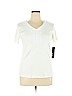 Rafaella 100% Cotton White Short Sleeve Top Size XL - photo 1