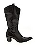 Unbranded 100% Leather Black Boots Size EU 39 - photo 1