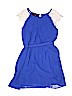 Iz Byer 100% Polyester Blue Dress Size 12 - photo 1