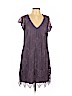 Francesca's Purple Casual Dress Size L - photo 1