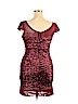 Betsey Johnson 100% Nylon Burgundy Cocktail Dress Size 14 - photo 2