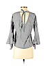 Iz Byer Gray 3/4 Sleeve Blouse Size S - photo 2