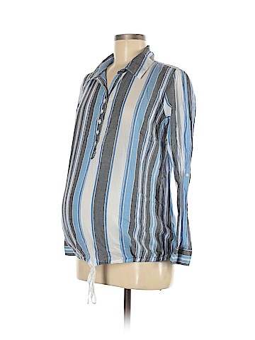 Old Navy - Maternity Long Sleeve Button-Down Shirt (view 1)