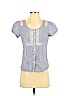 American Eagle Outfitters Blue Short Sleeve Blouse Size XS - photo 1
