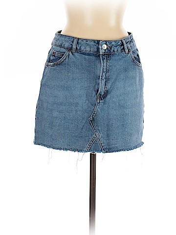 Topshop Denim Skirt (view 1)