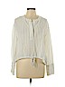 Mossimo White Long Sleeve Blouse Size L - photo 1