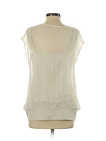 BP. Short Sleeve Silk Top (view 2)