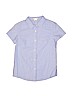 Crewcuts 100% Cotton Blue Short Sleeve Button-Down Shirt Size 12 - photo 1