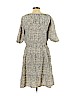 Ann Taylor LOFT 100% Polyester Tan Casual Dress Size L (petite) - photo 2