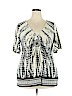 ECI Ivory Short Sleeve Top Size XL - photo 1