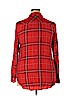 A New Day 100% Rayon Red Long Sleeve Button-Down Shirt Size XXL - photo 2